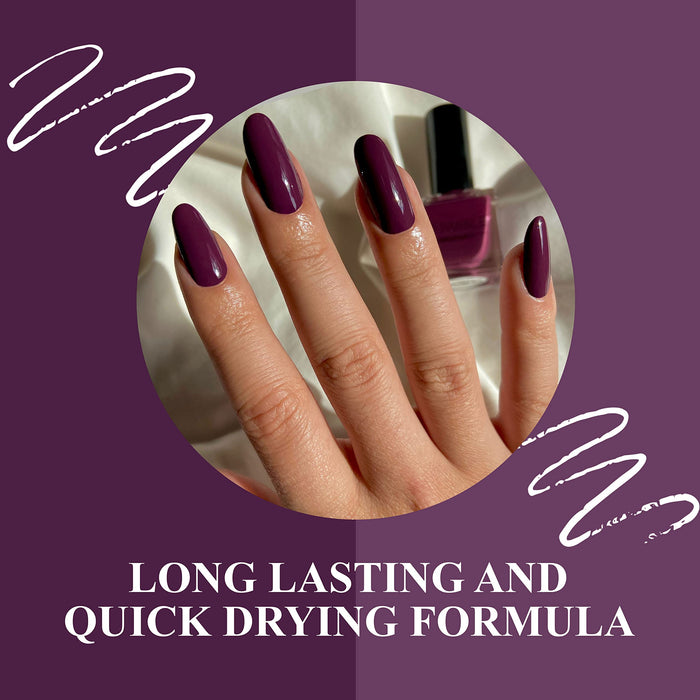 Halal Cosmetic Nail Polish | Quick Dry and Shiny | Certified Halal, Vegan and Non Toxic | Long Lasting | Breathable and Water Permeable | Gift for Muslims | Islamic Gift | Ramadan Eid Gift for Muslims