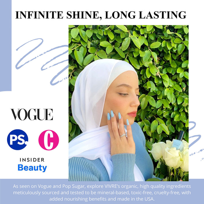 Halal Cosmetic Nail Polish | Quick Dry and Shiny | Certified Halal, Vegan and Non Toxic | Long Lasting | Breathable and Water Permeable | Gift for Muslims | Islamic Gift | Ramadan Eid Gift for Muslims