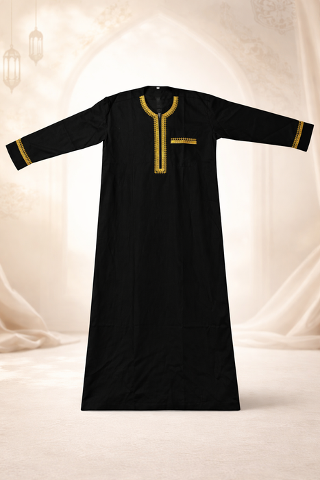 Muslim Men's 3-Pocket Thobe