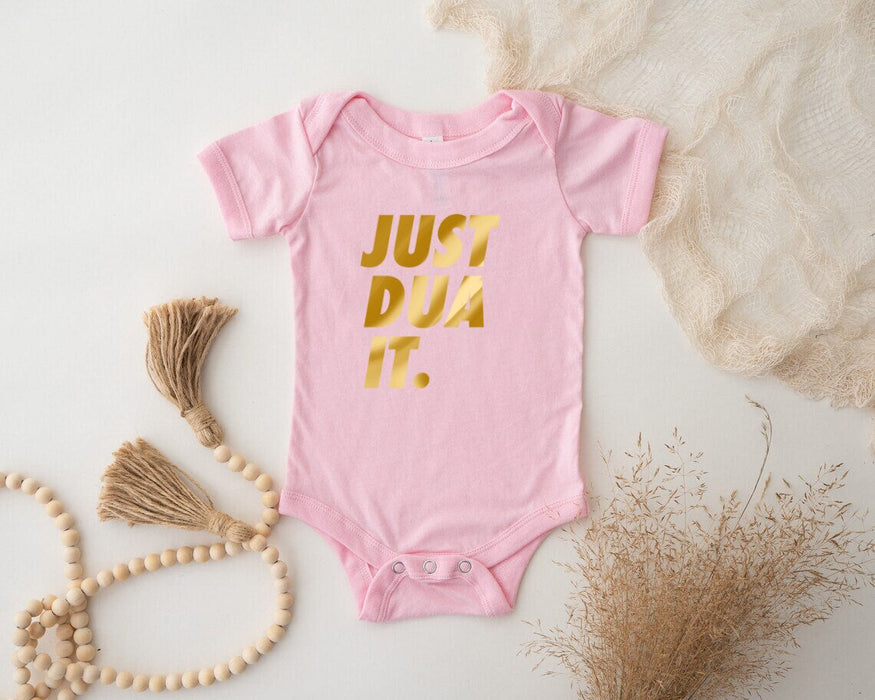 GOLD Just Dua It Onesie