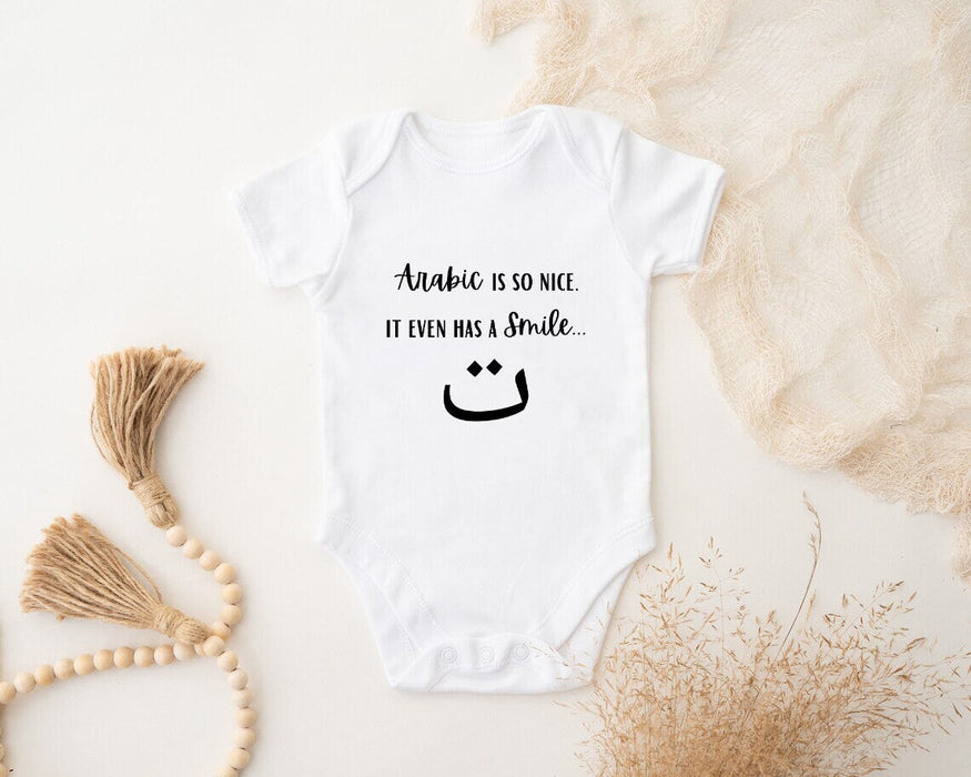 Arabic So Nice it Even Has a Smile ت Onesie