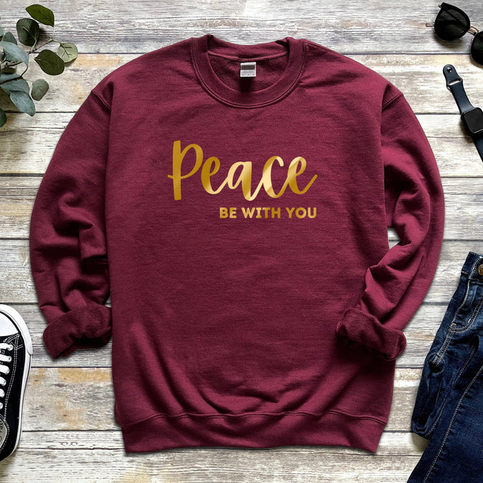 GOLD Peace Be With You Sweatshirt