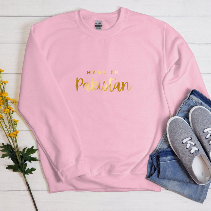 GOLD Personalized "Made in [INSERT COUNTRY]" Sweatshirt