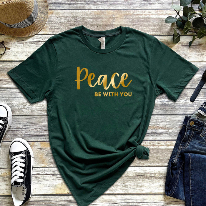 GOLD Peace Be With You T-Shirt