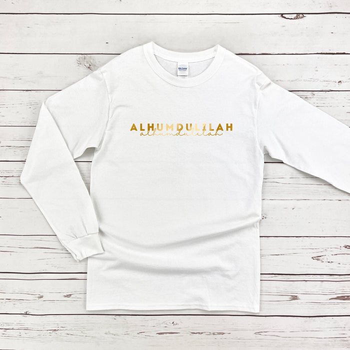 GOLD Alhamdulillah Long Sleeve Shirt