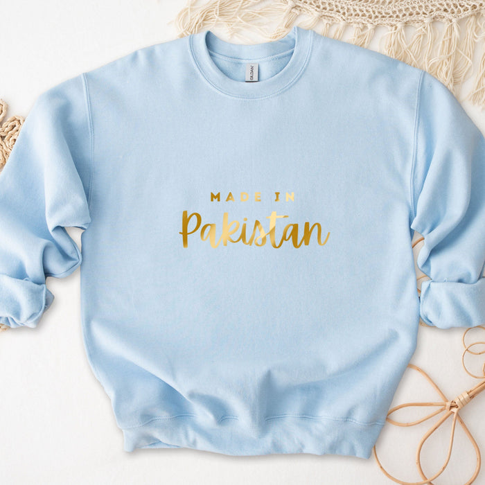 GOLD Personalized "Made in [INSERT COUNTRY]" Sweatshirt