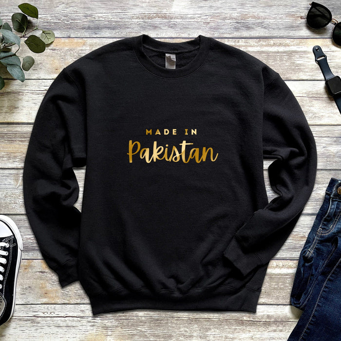 GOLD Personalized "Made in [INSERT COUNTRY]" Sweatshirt