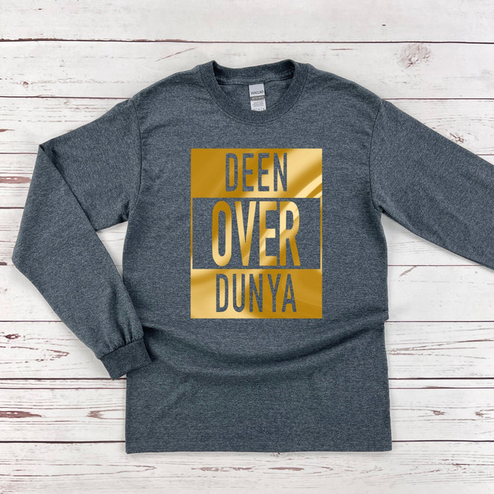 GOLD Deen Over Dunya Long Sleeve Shirt