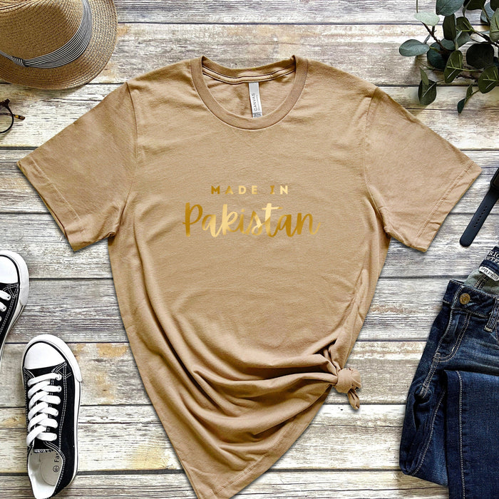 GOLD Personalized "Made in [INSERT COUNTRY]" T-Shirt