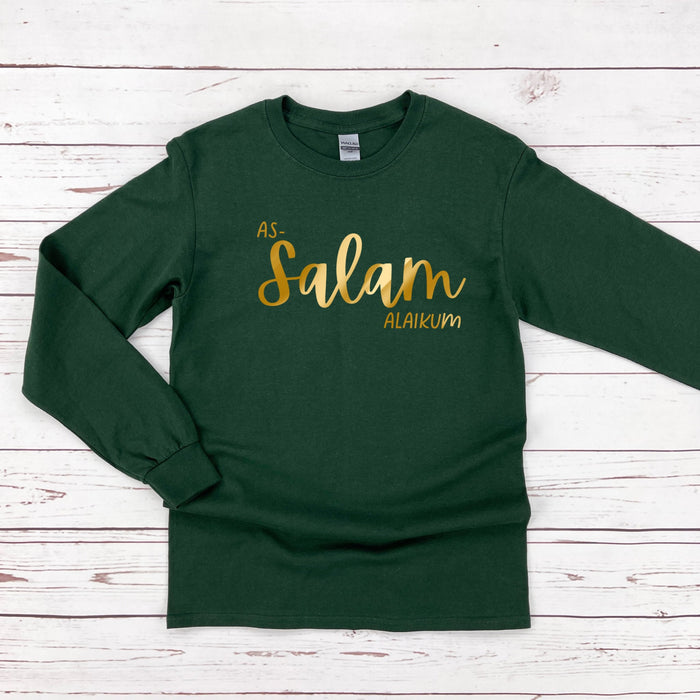 GOLD Assalamalaikum Long Sleeve Shirt