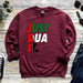 a sweatshirt that says just dua it on it