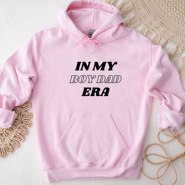 a pink hoodie that says in my boyfriend era