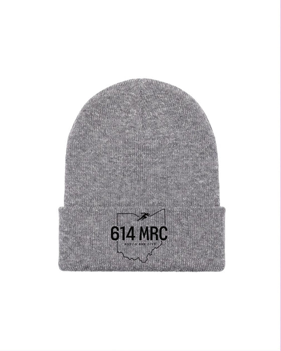 614MRC Knit Beanie in Heather Grey - front