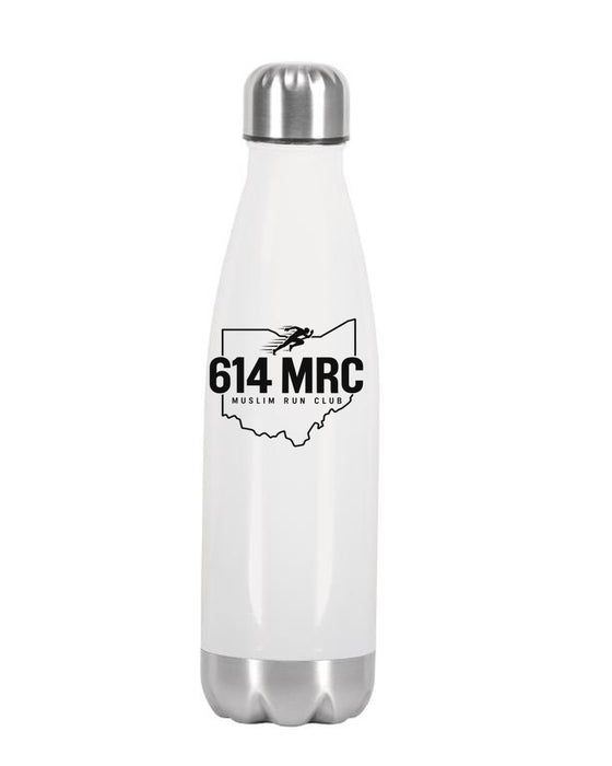 614MRC Insulated Water Bottle in White - front