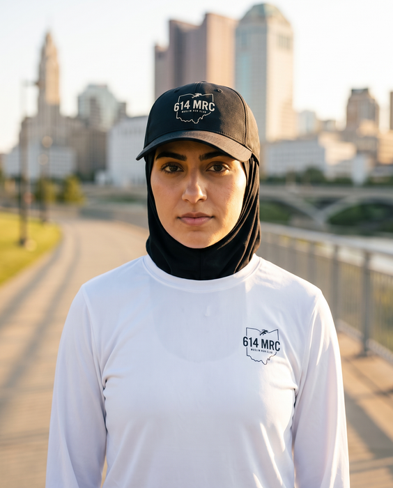 614MRC Performance Cap worn by a 614 MRC member in Columbus