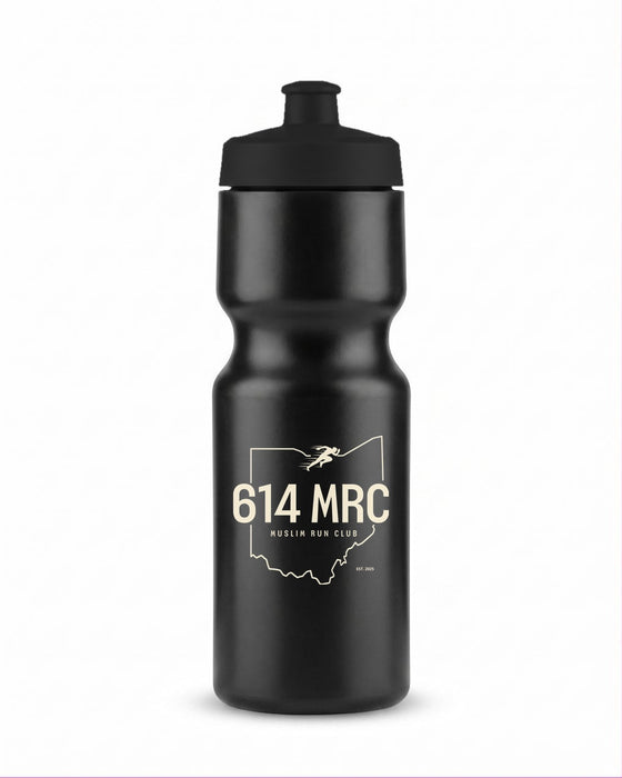 614MRC Sports Squeeze Bottle in Black - front