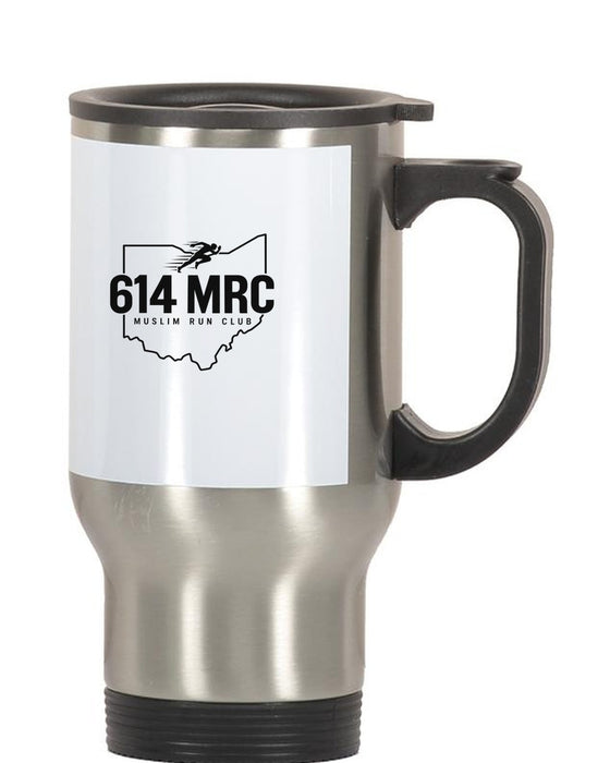 614MRC Travel Mug in White - front