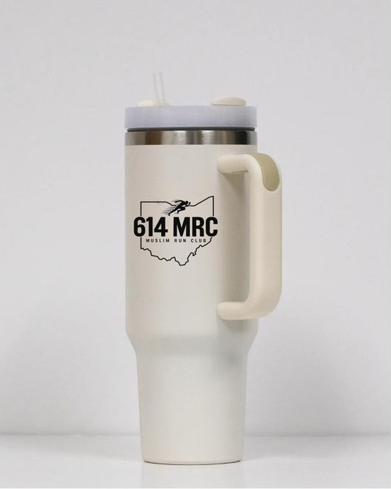 614MRC 40 oz Tumbler in Cream White - front