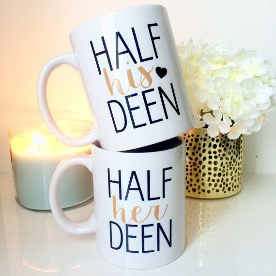 Half His Deen Half Her Deen Mugs (Set of 2)