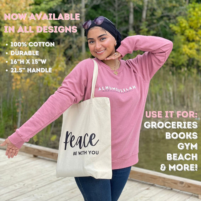 Peace Be With You Tote Bag