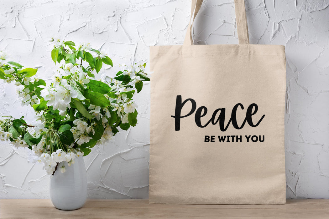 Peace Be With You Tote Bag