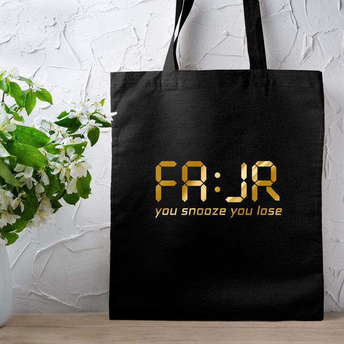 GOLD Fajr You Snooze You Lose Tote Bag