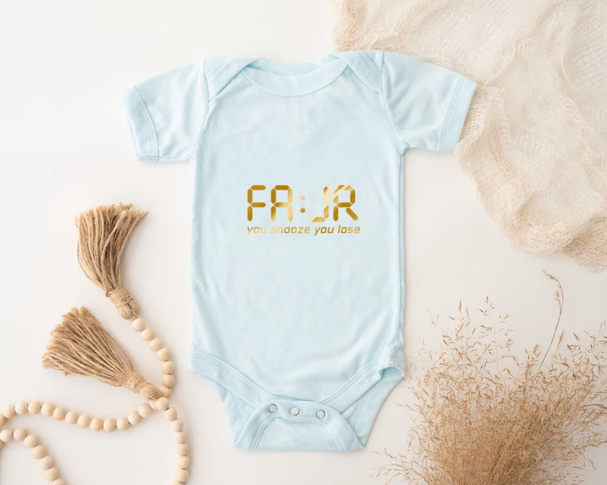 GOLD Fajr You Snooze You Lose Onesie