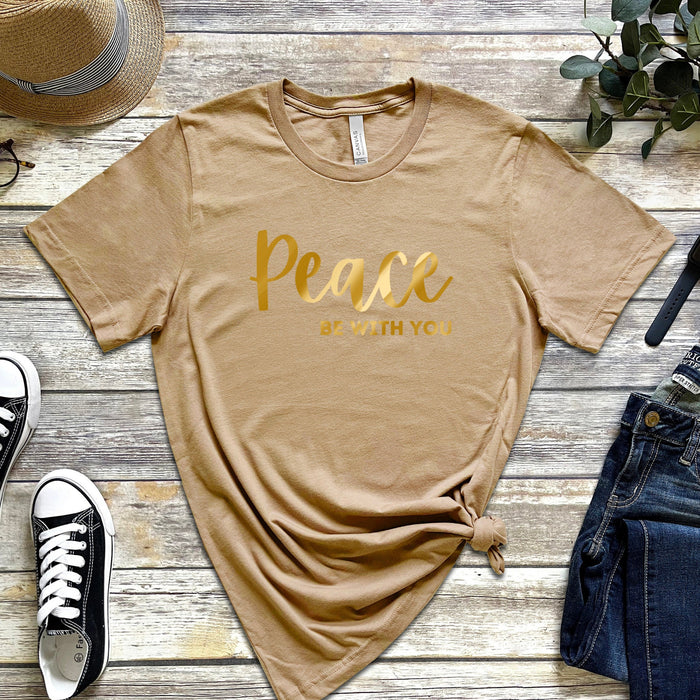 GOLD Peace Be With You T-Shirt