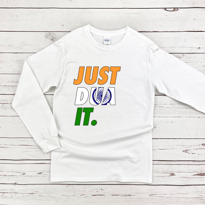 Just Dua It India Flag Long Sleeve Shirt