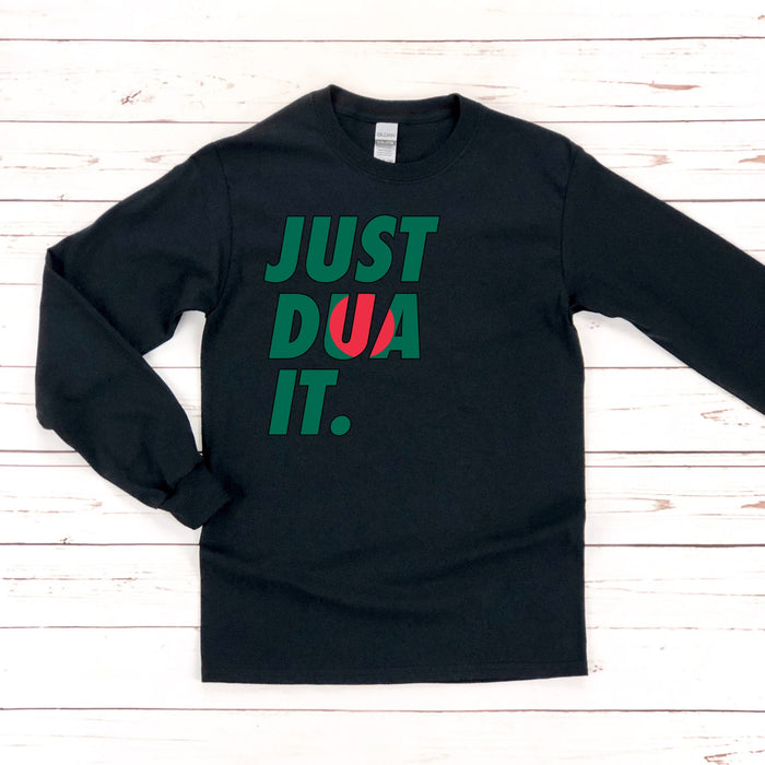 Just Dua It Bangladesh Flag Long Sleeve Shirt