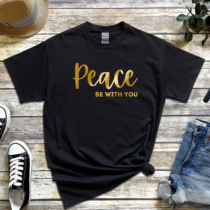 GOLD Peace Be With You T-Shirt