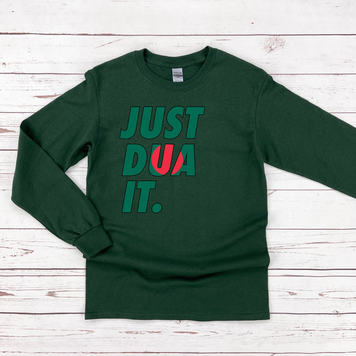 Just Dua It Bangladesh Flag Long Sleeve Shirt