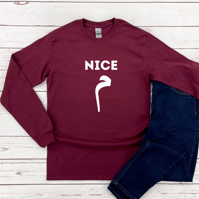 Nice م (Meme) Long Sleeve Shirt